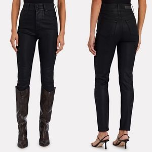 GRLFRND Oriana Ultra High-Rise Skinny Jeans In Got Away Again Black Denim 24.